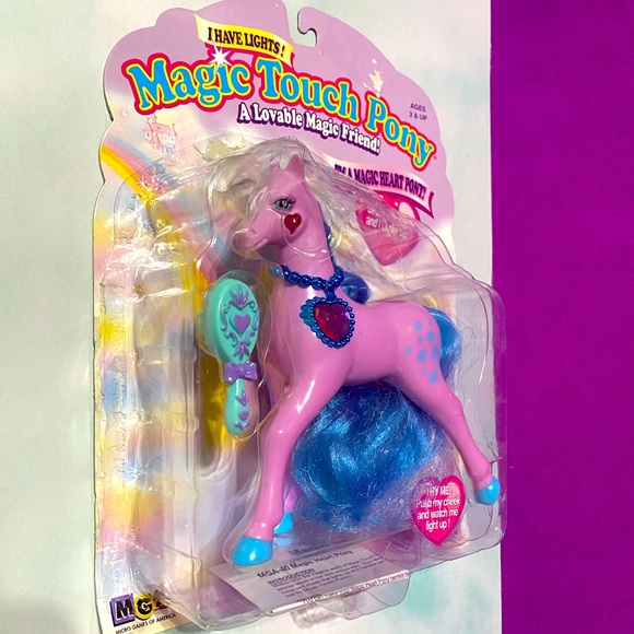 MAGIC TOUCH PONY VINTAGE 90s MAGIC HEART PONY CAMELLIA HEARTS LIGHT UP & BLINK - Picture 12 of 15